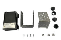 Electrical enclosure kit with components displayed.