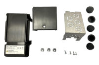 Electrical component kit with covers and screws.