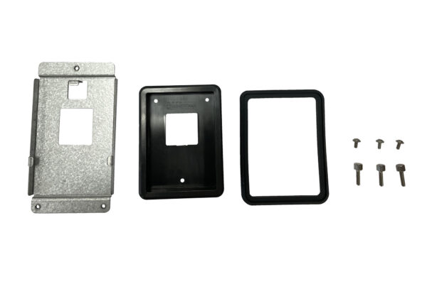 Electrical mounting plates and screws set.