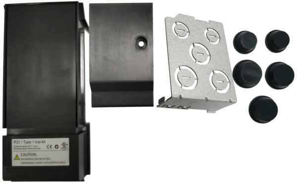 IP21 Type 1 top kit components and parts.